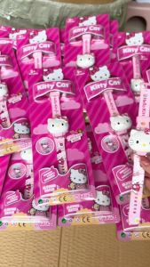 Đồng hồ Hello kitty điện tử phát nhạc phát sáng  đồng hồ cho bé xem ngày giờ