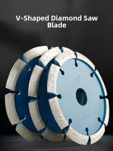 Thickened V-Type Diamond Cutting Disc for Concrete Floor Grooving Angle Grinder Side Grinding Disc Stone Cutting Tools