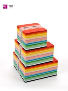 Colorful Paper Bricks Square Origami Handmade Stationery Notepad Message Post-it Notes Student Crafts Business Supplies