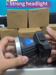 Headlamp Waterproof Super Bright Rechargeable Headlight Charge Phone Outdoor Camping fishing Running Long Distanc