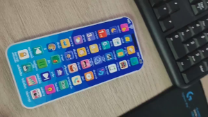 โทรศัพท์มือถือเด็ก 36 ปุ่ม+ไฟ LED เนื้อหา 10000+ เพลง+นิทาน+เสียงสัตว์+บันทึกเสียง ชาร์จไฟได้ โทรศัพท์ของเล่น