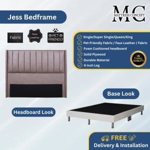 Mattress Concept Jess Divan Bedframe Pet Friendly Fabric/Faux Leather/Fabric All Size Available