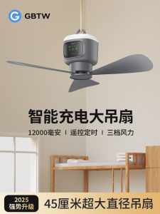Quạt Treo Nhỏ USB GBTW Có Thể Sạc Được Dùng Cho Giường Ngủ Nhà Trẻ Cắm Trại Ngoài Trời Đèn Ngủ Quạt Treo Tường Quạt Treo Trần