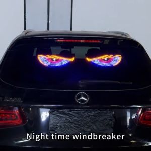 2PCS Car Devil Eyes Light For Car Windshield USB Flashing Modification Eye Animation Led Display Glow Flexible LED Panel