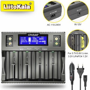 Liitokala Lii-500 Lii-S12 D4XL 18650 Smart Battery Charger3.7V 18350 14500 18500 21700 26650 1.2V AAA NiMH Lithium LCD Charger