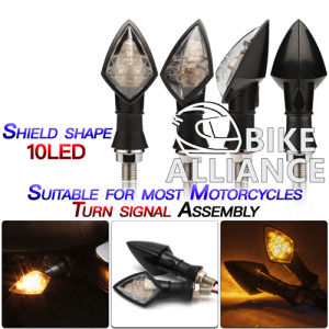 ✔READY STOCK✔ SHIELD SHAPE 10 LED TURNING SIGNAL Y15 RS150 Y16 UNIVERSAL