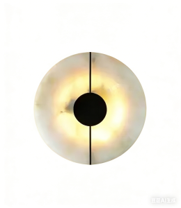 Modern Luxury Creative Marble Wall Light - Alabaster Marble Wall Sconce for Bedroom Bedside Living Room Aisle Indoor Decor