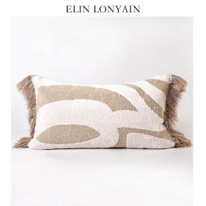 ELIN LONYAIN | Japanese Zen Style Fringed Cotton-Linen Blend Throw