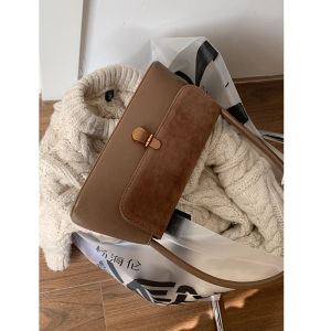 Retro Minority Baguette Bag Female 2024 New Arrival Tide Fashion South Korea Leopard Print Underarm Bag Shoulder Satchel Commuter Bag