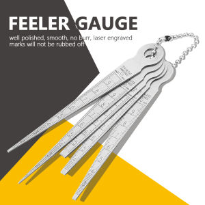 Feeler Measuring Tool Taper Gauge Gap Gage 1 Set Stainless Steel Welding Taper Feeler Gauge Rulers Hole Inspection Tool 10mm