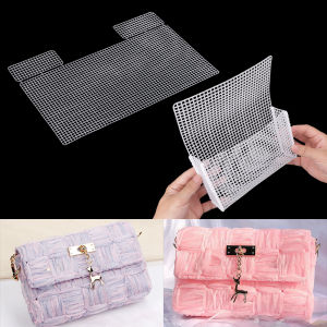 5Pcs Plastic Mesh Bag Bottom Crochet Bags Accessories Handmade DIY Plastic Wrap Gifts Sewing Supplies DIY Wallet Making