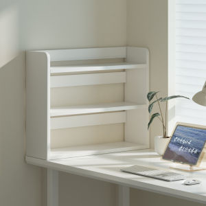 Simple White Desktop Organizer Rack Multi-layer Storage Display Stand Office Workstation Arrangement Shelf Home Furniture