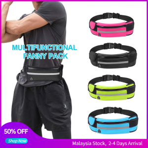 Waterproof Running Waist Bag Case Running Wallet Mobile Phone Pouch Bag Belt Bag with zipper Water Bottle Holder Fishing Bag Jogging Sport Gym Waist Crossbody Bag Chest Bag Beg Fanny Pac