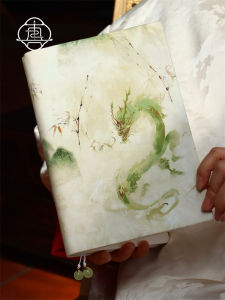 True Me Dragon Spirit Handmade A5 A6 Notebook Journal Bookcloth Cover Traditional Chinese Style Planner Notebook Journal