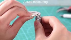 PINMOAP 1/2/5PCS Spark Plug Gap Measuring Instrument Tool Disc Gap Measuring Instrument Double-Sided 0.6-2.4mm 0.02-0.1 Inch