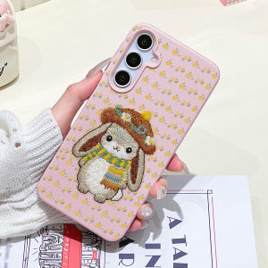 Cute Rabbit Phone Case For Samsung S26 Ultra S25 Ultra S26 A57 5G A56 5G A37 A55 A17 A07 A26 A05s S24 FE Silicone Cover Funda