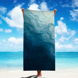 Microfiber Beach Towel Bath Towel Exquisite Prints Thin Absorbent Extra Large Towel for Beach Swimming Camping Yoga Bath Sports