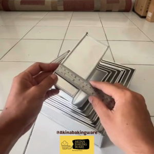 Loyang Kotak Tinggi 7cm Bahan Almuniuim Ukuran 16x16 18x18 20x20 22x22 24x24 25x25 26x26 28x28 30x30