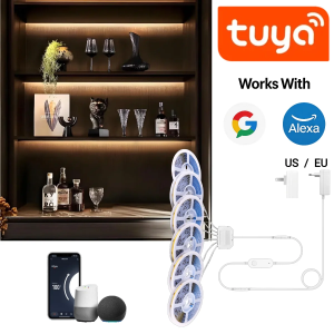 Smart TUYA WiFi COB LED Light Strips Alexa Google Assistant APP Remote Control Cuttable & Flexible Parallel & Linear Lighting