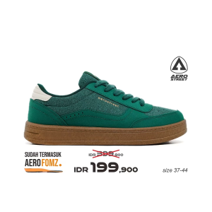 Aerostreet 37-44 Austin Coklat Gum Hijau Tua Hijau Tua Sneakers Casual
