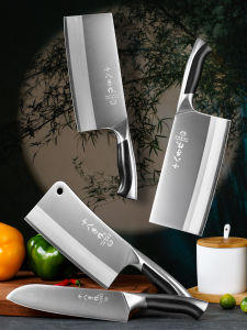 SHI BA ZI ZUO | Sharp Stainless Steel Butchering Cleaver for Home Use
