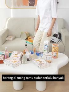 DIDA Rak Besi Susun 3 Tingkat Lipat Beroda Troli Serbaguna Untuk Penyimpanan Dapur