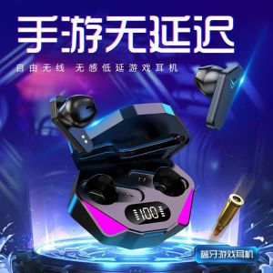LS Universal Bluetooth 5.3 Headset Bilateral Stereo E-sports Bluetooth Headset X15 Wireless Low Latency Gaming Headset IPX3 Waterproof New Sports Bluetooth Headset Tws Headset Dual Mode