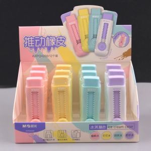 M&G Pencil Eraser Push-Pull Design Refillable Refill No Crumbs Clean Eraser for Students and Art Students