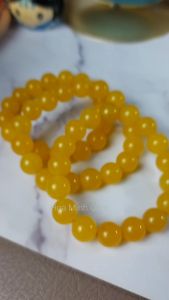 Vòng tay phong thủy đá Mã Não vàng hoàng gia 12 li mix Charm Lu Thống Vàng Thịnh Vượng | Hoa Minh Gem