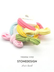 Knot Hair Ties for Girls Cute No-Seam Hair Bands for Babies Ball Head Not Damaging Hair Girl Hair Accessories Child Bow Hair Bands