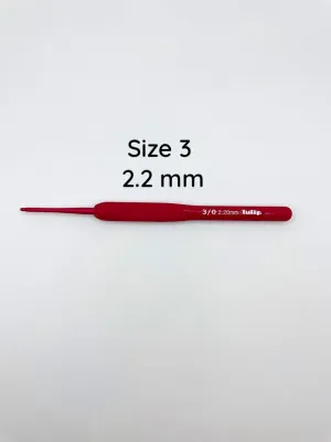 Tulip ETIMO RED Crochet Hook with Cushion Grip size READY STOCK‼️💥💥