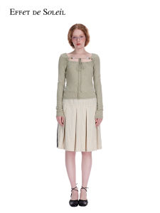 Double-faced Suit Pleated Skirt