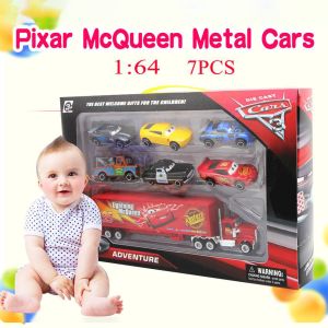 Cars 3 Lightning McQueen 7-piece die-cast alloy car truck model set childrens toy metal car model