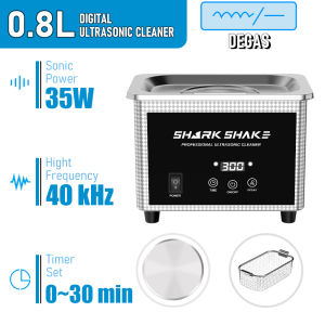 GTSONIC Ultrasonic Cleaner 0.8L-27L Mechanical Knob With Basket Cleaning Heating Timer