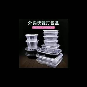 Disposable Transparent Thick Rectangular Plastic Meal Box