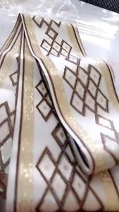 25M/Roll Geometry Embroidered Jacquard Ribbon Ethnic Headwear Lace 6cm Width Fabric Tapestry Crafts