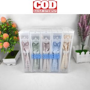 Souvenir Nikah Plastik Go Green Lokal Kemas Mika Warna Soft Isi 50Pcs