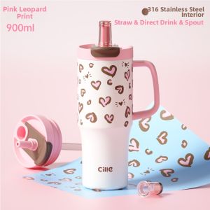CILLE | Insulated Straw Cup Large Capacity