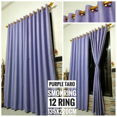 Gorden Smokring L135 x T 220 Motif Green Orlando Ring 12 Free Tali Murah | Horden Jendela dan Pintu