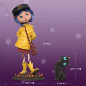 Bandai | 20cm Coraline Figure Coraline & The Secret Door Figures Wybie Action Figurine Pvc Statue Model Doll Decoration Toy Birthday Gift