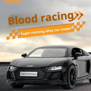 1:32 R8 Super Sports Car Alloy Simulation Exquisite Car Model Collectible Figurine & Desktop Decoration Brithday Gifts