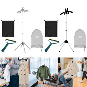 Garment Steamer Rack 84-160cm Adjustable Height Garment Steamer Clothes Rack Rotatable Foldable Standing Garment Hanger for Home
