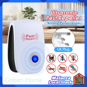 Ultrasonic Electronic Mosquito Repellent 3Pin UK Plug Mouse Cockroach Pest Catcher Reject Killer Household Mosquito Killer Pest Controls