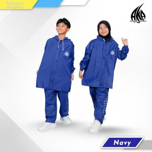 Jas hujan anak setelan umur 4-14 tahun kualitas premium By AKA