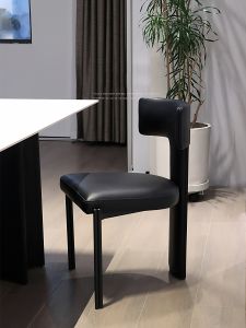 YIREN Italian Style Dining Chair Home Minimalist Designer Chair Luxury Restaurant Island Chair Solid Wood Study Desk Makeup Chair