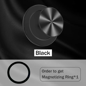 Grippopso 1/2PCS Aluminium 52 Magnet Magnetic Folding Mobile Phone GripTok Holder Socket For IPhone Ring Finger Expanding Stand