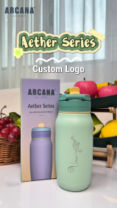 ARCANA Aether Tumbler SUS 304 Stainless Steel 500/660/750/970ml Removable Straw Custom Name Custom Logo Present Gift