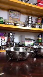 Wakul Kaki Stainless (TIDAK ADA TUTUPNYA)Tempat Nasi/ Bakul Nasi Stainless/Wakul Hajatan