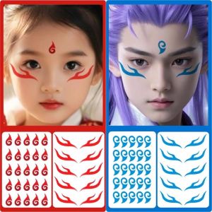 Creative Cosplay Stickers Childrens Tattoo Stickers Kindergarten Reward Na Forehead Eyebrow Heart Stickers