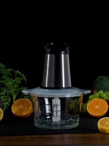 【Ready Stock】Blenders Grinders Food Processors Electric Meat Grinders Food Processor Food Chopper Vegetable Blender Household Multifunctional Stainless Steel Head 2L Capacity 2 Speeds electric meat grinder heavy duty